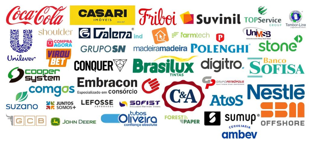 Empresas que confiam: Coca-Cola, Unilever, Nestlé, Ambev, C&A, Stone, Conquer, Suvinil, Friboi e mais